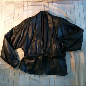 Vintage Yves Saint Laurent Black Leather Jacket